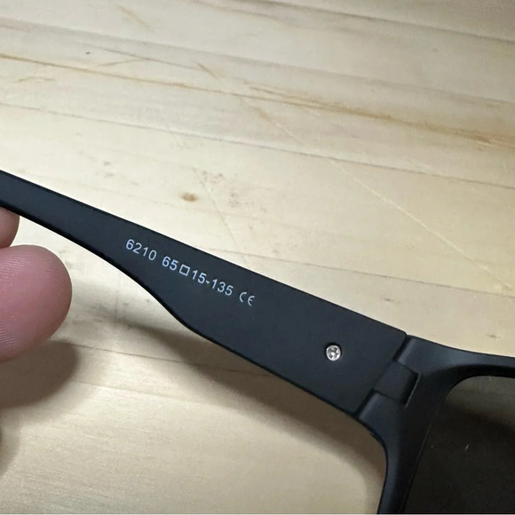 MINCL Black Sunglasses Frames 6210 65-15-135 Unknown RX With Box And Dust Bag - Picture 10 of 10